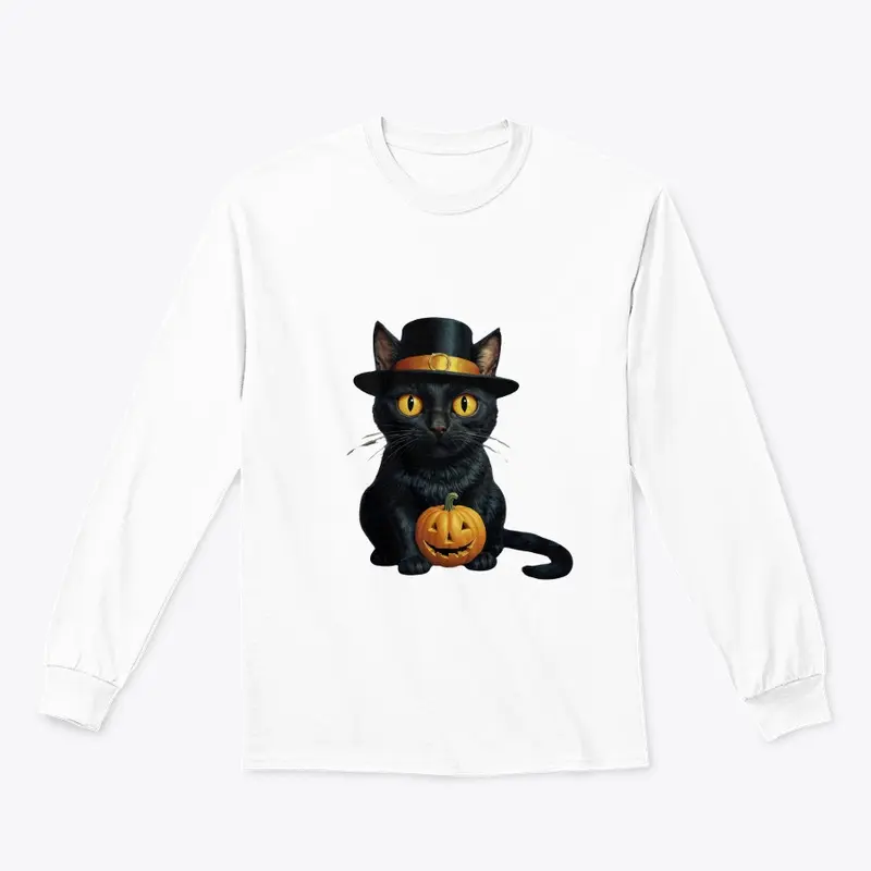 Vintage Halloween Black Cat