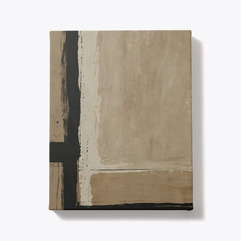 Beige Minimalist Art