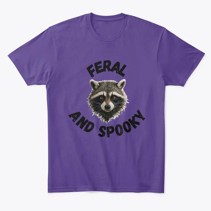 Feral and Spooky Raccoon Halloween