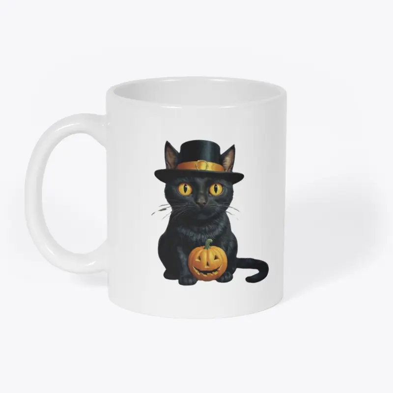 Vintage Halloween Black Cat