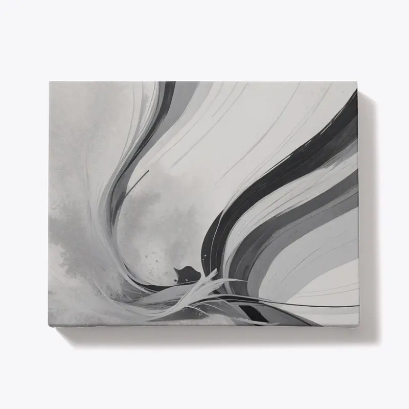 Black and White Abstract Art