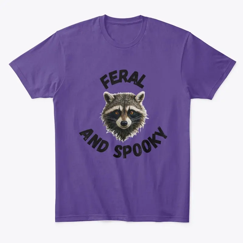 Feral and Spooky Raccoon Halloween